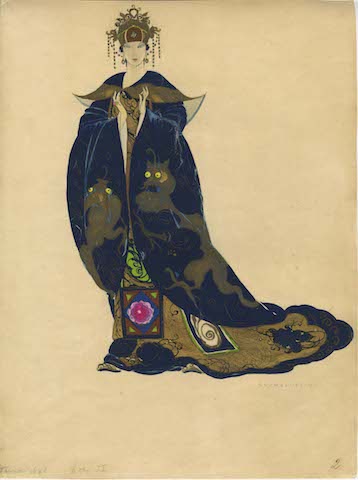 Turandot by Giacomo Puccini, new production, Rome, Teatro Costanzi, 1926 Turandot, costume design by Umberto Brunelleschi